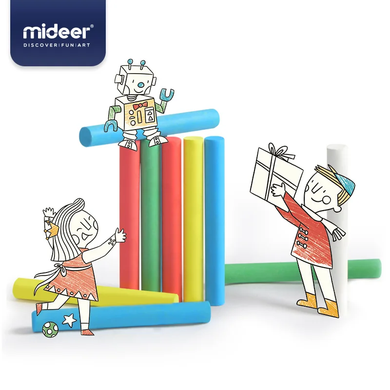 MiDeer Mi Band оленем беспылевая сумка для Мел для детей безопасный нетоксичный Цвет прочный водорастворимый 12 всего 5-Цвет доске граффити