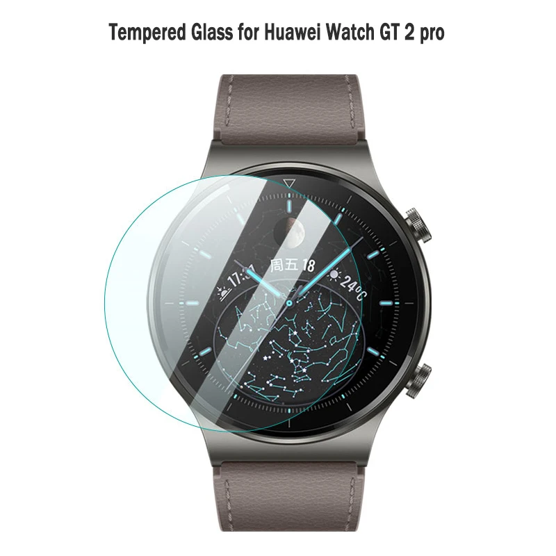 

2Pcs 9H Anti-scratch Tempered Glass for Huawei Watch GT 2 pro 46mm Screen Protector Protective Glass For Watch GT 2 pro Film