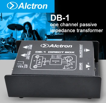 

Alctron DB-1 Professional 1/4'' Instrument To Balanced & Unbalanced (1/4''/XLR) DI Direct Box for Guitar (/XLR)