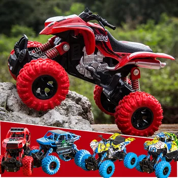 

Alloy Off-road diecasts & toy vehicles 4wd power wheels Shockproof inertial driving big toy car for kids Friction Power Car Toy