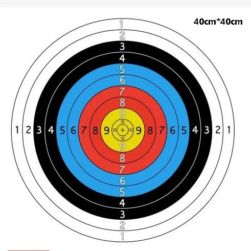 3 шт Бумажная мишень для стрельбы из лука лицо для стрелы лук Shooting40* 40 см