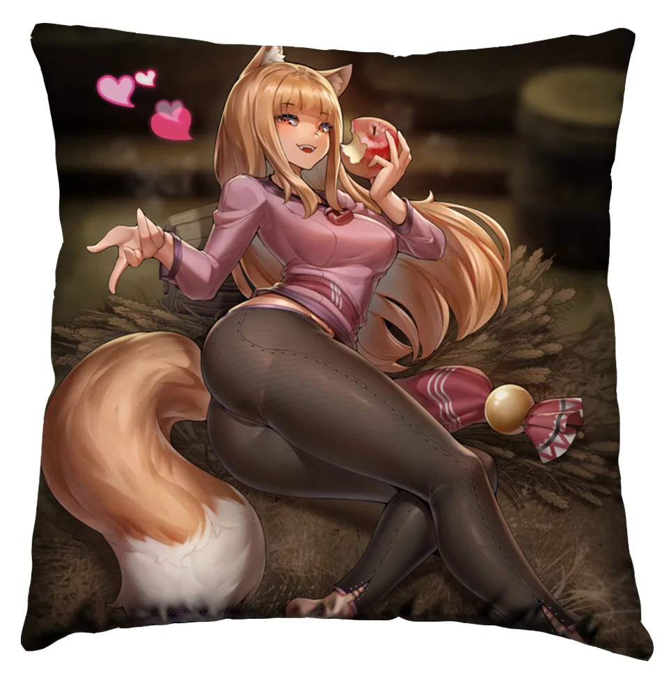 Новинка наволочка в стиле аниме Спайс и волк холо-Хоро двухсторонний чехол с