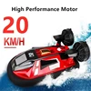 2.4GHZ Remote Control Hovercraft Speed Boat 4CH Ipx4 Waterproof RC Boat Dual Motor 20KM/H  For Kid Boys Model Outdoor Toys 2