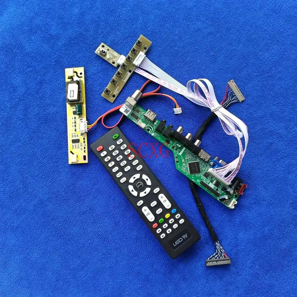 Analog LCD monitor drive board kit For TX39D80VC1GAA/LQ154K1LA5E/QD15TL08 2-CCFL 1280*800 LVDS 30 Pin HDMI-compatible USB AV VGA |