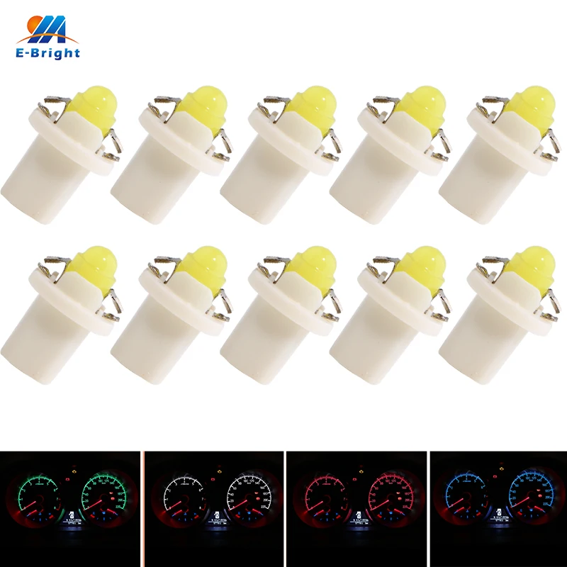 YM E Bright 10 шт. B8.5 D B 8.5D светодиодный ные лампы для приборной панели автомобиля COB 1
