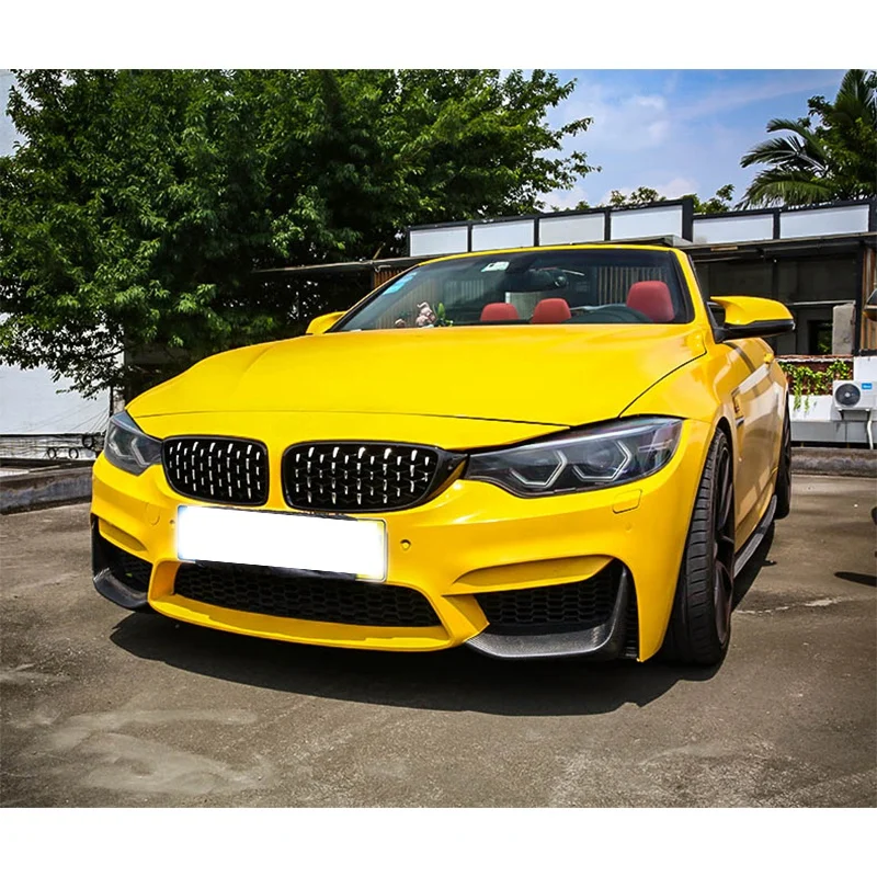 1 пара Abs передняя решетка для Bmw 4 серии F32 F33 F36 F82 F83 M4 F80 M3 420D 430I 430D 440I 435I 428D Алмазная решетка погода - Цвет: silver and black