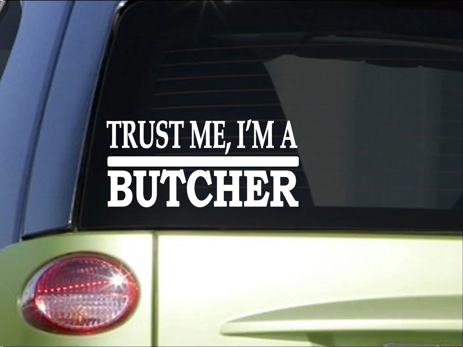 Trust me Butcher 8 дюймов стикер наклейка для мяса столовые приборы нож лезвие перчатка окно стикер