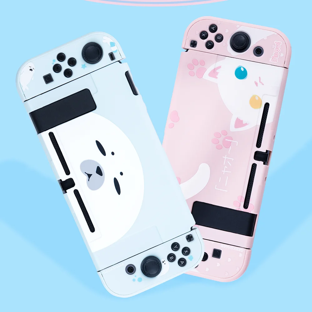 Kingd NS Switch силиконовый защитный чехол для ПК, Набор для nintendo Switch, аксессуары для консоли Joy-Con, чехол для контроллера