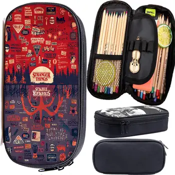 

Stranger Things 3 Kids Pencil Bag Students Boys Girls Multifunction Bag Pencil Holder Fashion Pen Bag Box Gift Back to School