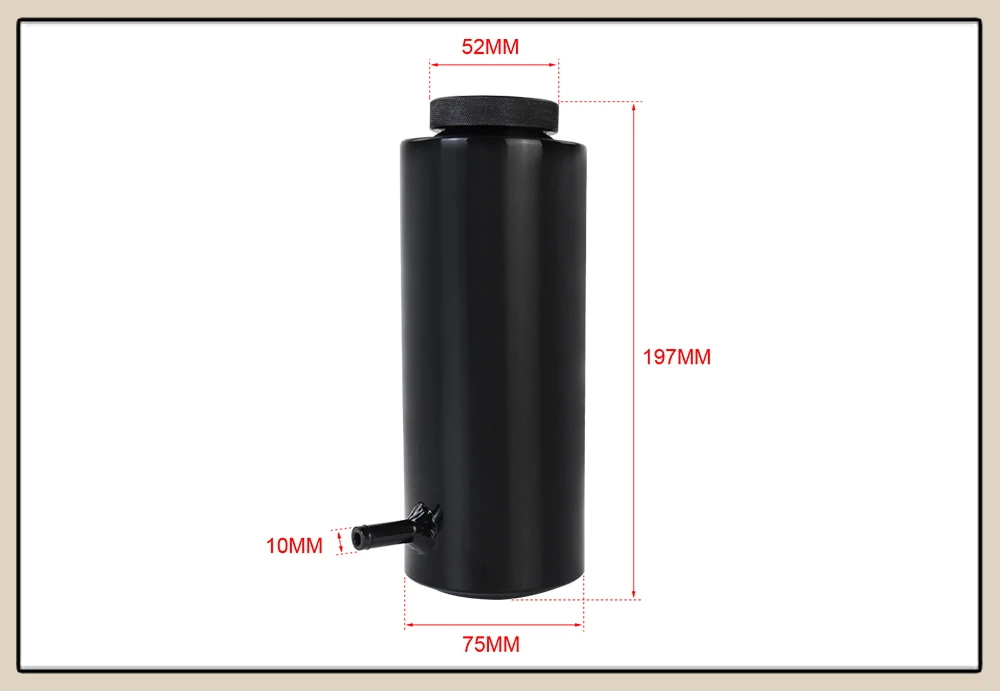 УНИВЕРСАЛЬНЫЙ ЦИЛИНДР радиатора Хладагент расширение при переполнении бака с 1/16 вентиляционное отверстие охлаждения поймать бутылочка пласт Алюминий 800 мл