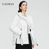 GASMAN 2022 New Women's spring jacket Short fashion Stand-up Collar hooded fashion casual Coat Women parka Warm outwear 81855 ► Photo 2/6