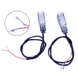 Enhanced Car Interior Red Door Panel Warning Light & Cable Wiring Harness (2 set White light 09)