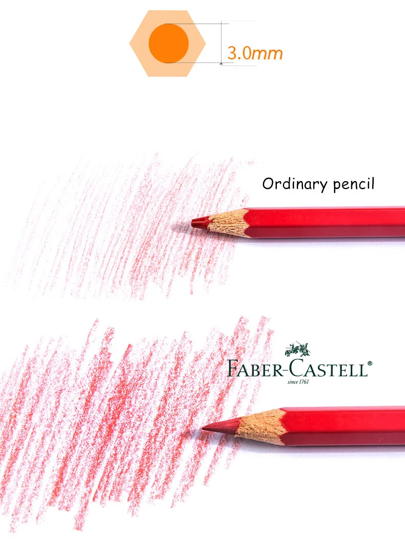 Faber-Castell воды Цвет карандаши 72 Вт/60/48/36/24/12 Цвет комплект профессионалов художник карандаши для рисования товары для рукоделия