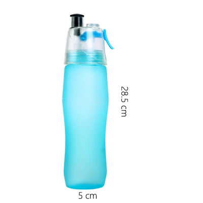 Blue 740 мл скраб бутылка для воды пластиковая герметичная спрей бутылка для напитков путешествия тур на открытом воздухе скалолазание бутылки для воды бутылки для питьевой воды - Цвет: Blue