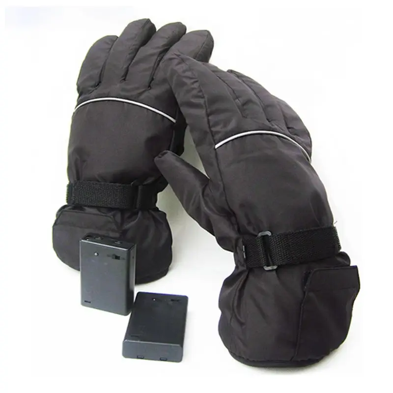 Модернизированные перчатки с подогревом, электрические перчатки с аккумуляторной батареей, ветрозащитные теплые зимние перчатки с подогревом