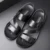 Yomior New Casual Fashion Men Shoes Slip-On Натуральная коровья кожа Мягкие нескользящие Пляжные летние сандалии Тапочки Квартиры Флип-Флоп