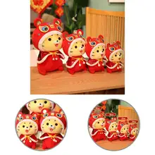 

Tiger Plush Toy Skin-friendly Photograph Prop Decorative Zodiac Tiger Doll Traditional Gift
