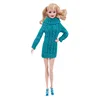 Barbies Doll Handmade Knitted Pure Cotton Sweater Dress Doll Clothes Accessories for Barbies Doll 11.5 Inch&30cm 1/6 Bjd Blythe 6