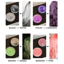 Временный цветной воск для волос Мужская грязь DIY одноразовая формовочная паста четыре цвета крем-краска гель для волос для окрашивания волос Стайлинг серебристо-серый