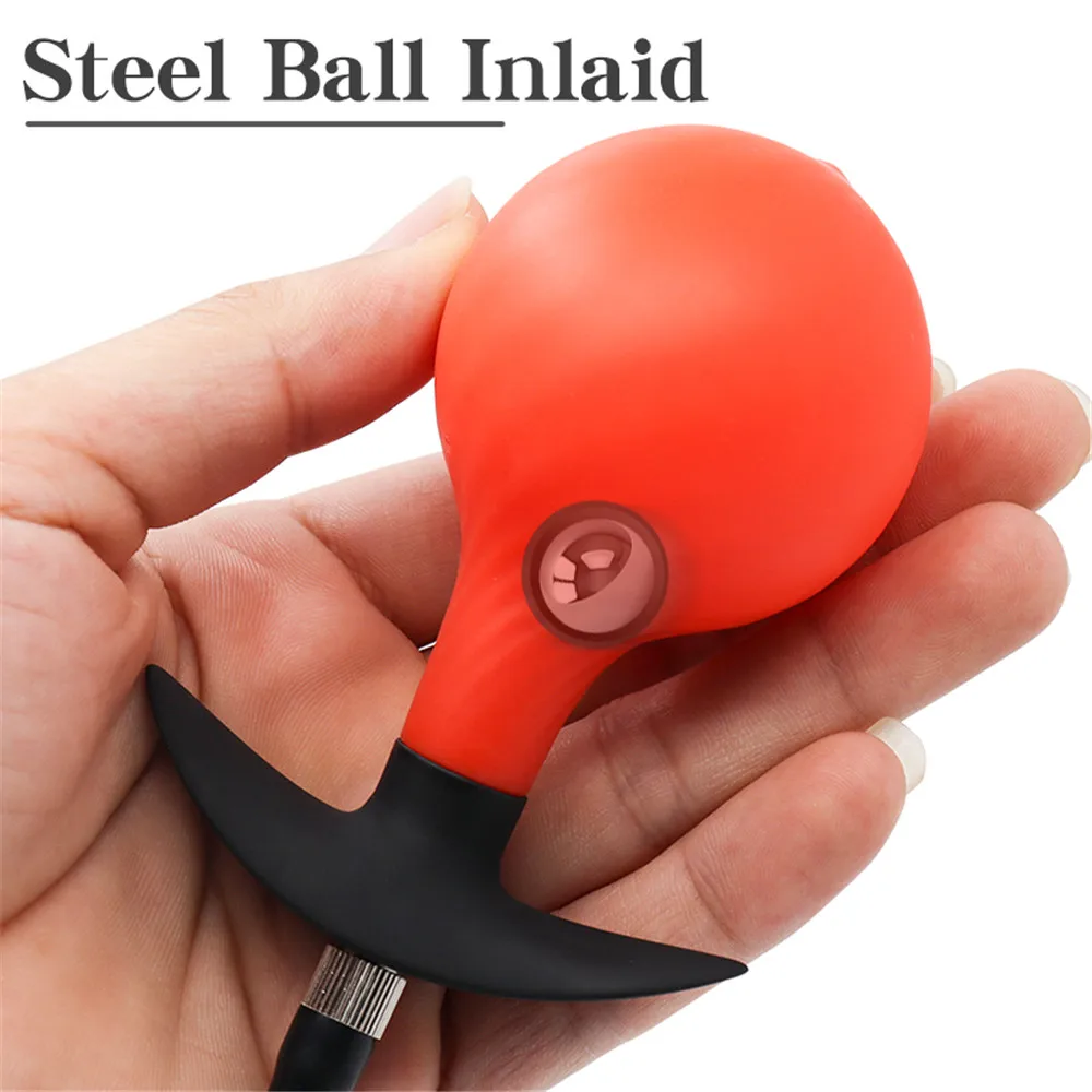 Inflatable Silicone Anal Plug For Men And Women, Comfortable Toy_voghion.com