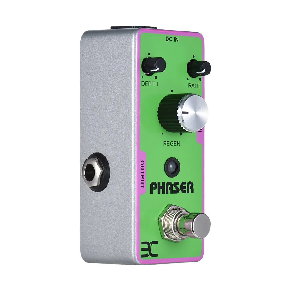 Портативный ENO EX TC-42 электрогитара Phaser педаль эффектов полностью металлический корпус True Bypass