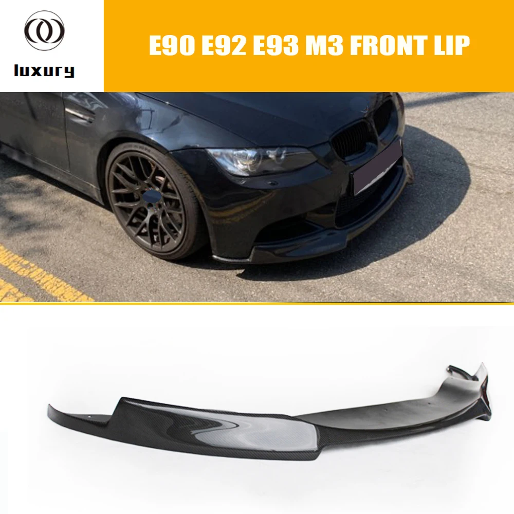 

V Style Carbon Fiber Front Bumper Chin Lip for BMW E90 E92 E93 M3 Sedan & Coupe & Convertible 2006 - 2013