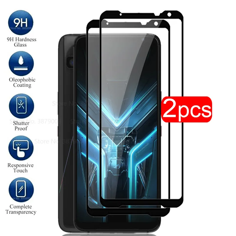 

Защитное закаленное стекло для Asus ROG Phone 3, 2 шт., Защитное стекло для экрана Asus ROG Phone3 Phone 5, защитная пленка