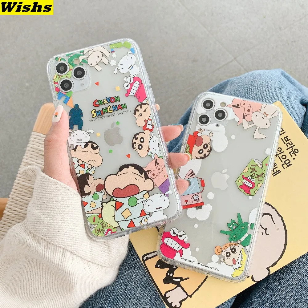 

Cartoon Crayon Shin-chan Phone Case For iPhone 11 Pro MAX XR Xs Max X 6 6s 7 8 Plus Silicone Soft Back Cover For iPhone SE 2020