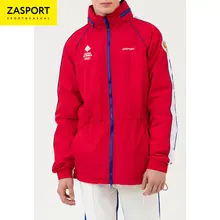 Ветровка мужская Team Russia OMA119-037/001-RED красная, для высоких, на рост 194-200 см