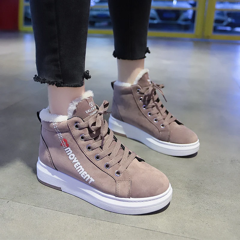 Women Boots Winter Warm Snow Boots Women Faux Suede Ankle Boots For Female Winter Shoes Botas Mujer Plush Shoes Woman WSH3132
