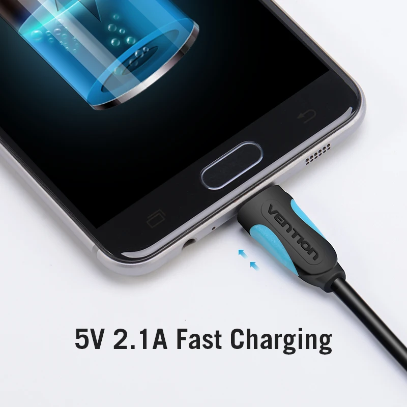 Vention Micro USB кабель Быстрая зарядка USB кабель для передачи данных для samsung Xiaomi LG планшет Android мобильный телефон usb зарядный шнур USB кабель