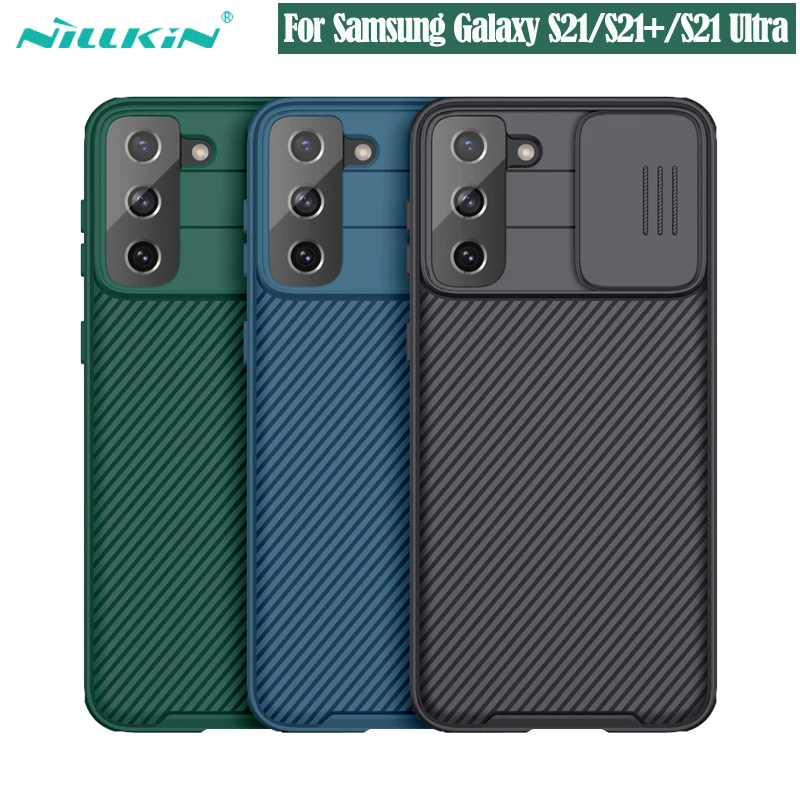 For Samsung Galaxy S21 Cover S21 Plus S21 Ultra 5G Case NILLKIN CamShield Pro Slide Camera Protector Back Cover For Samsung S21+