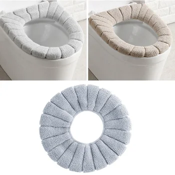 

Bathroom Toilet Seat Cushion Closestool Washable Soft Warmer Mat Cover Pad AC889