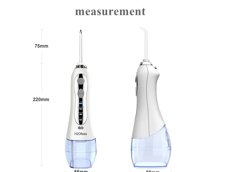H2ofloss компактный ороситель для полости рта usb Перезаряжаемый 300 мл емкость для воды flosser зубная водная струя водостойкий очиститель зубов