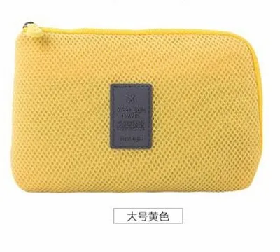 Yellow Бархатная ударопрочная дорожная цифровая сумка для хранения зарядный кабель для передачи данных маленькая сумочка для хранения косметики сумка цифровая сумка оптом - Цвет: Yellow