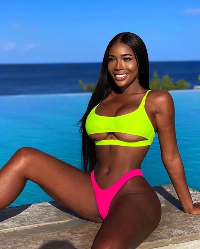

Sexy Sport Type Bikini Push Up Micro Bikinis Women Two Piece Thong Swimwear Bandage Swimsuit Women Beach Wear Bathing Suit Women