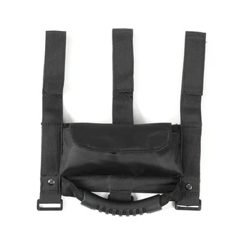 

Black Sunglasses Bag Grab Handle Armrest For Jeep Wrangler CJ TJ JK JL Bar Value Durable Latest Newest