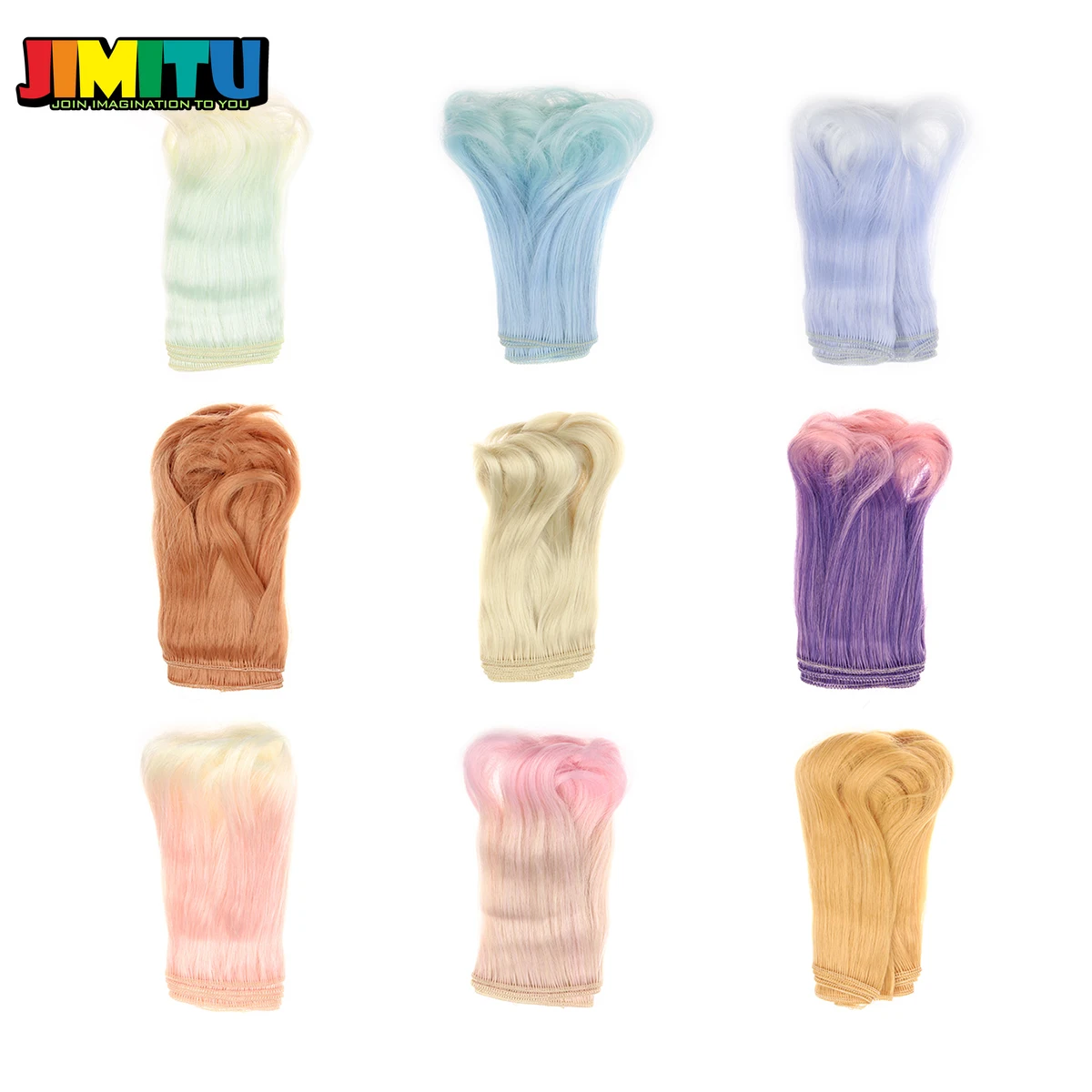 JIMITU 15 см парик для кукол разноцветные волосы 1 шт. 1/3 1/4 BJD аксессуары рукоделия