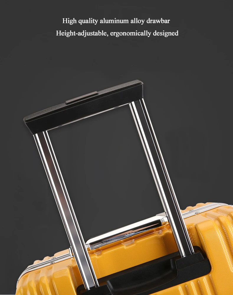 New Aluminium alloy Drawbar Luggage Hardside Rolling Trolley Luggage Suitcase 20'' Carry on Luggage 22''24''26'' Checked Luggage