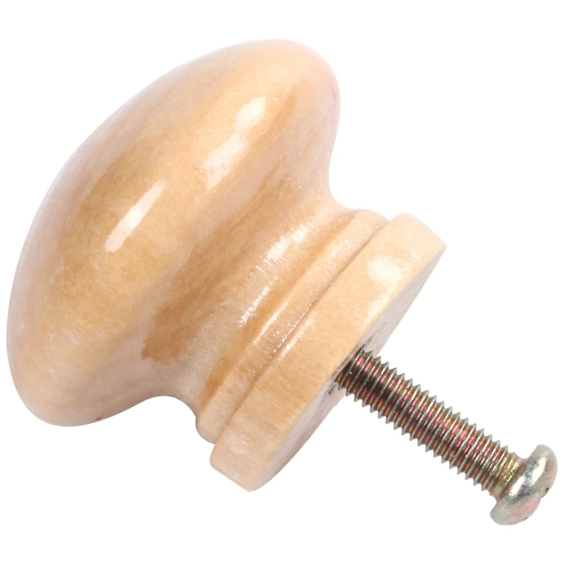 10 шт натуральное дерево выдвижной ящик шкаф дверь ручка шкафа Потяните с винтом