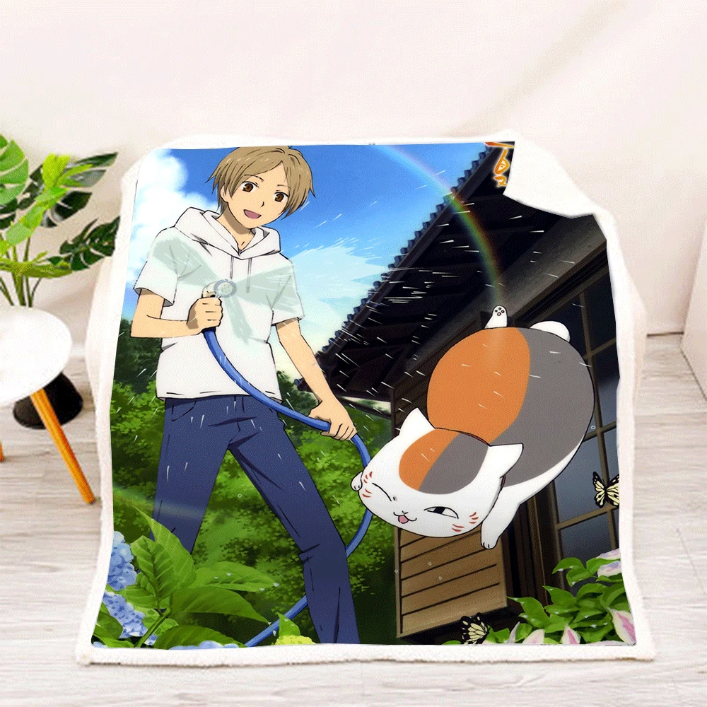 

Natsume's Book of Friends Blanket 3D full printed Wearable Blanket Adults/kids Fleece Blanket drop shippng style -2