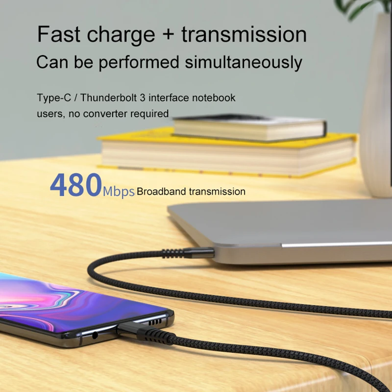 Type c To Type C Cable For Redmi K20 Pro Note10 Pro USB PD 60W QC 4