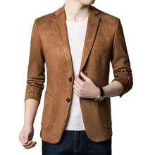 

Casual Suit Men Autumn And Winter Men's Business Unironed Single Western Coat New Loose Suit + Solid Color Button Door 2 Colors
