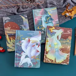 Shanhaijing – livre à main vent rétro de style chinois, illustration féerique de grande valeur, bloc notes de page couleur épaissi, cadeau pour étudiant 
