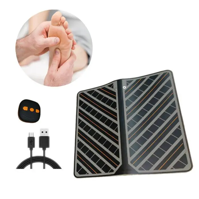 Пульт дистанционного управления беспроводной ems массажер для ног USB зарядка складная Массажная подушка для ног пульсирующий массажер для ног для домашнего офиса