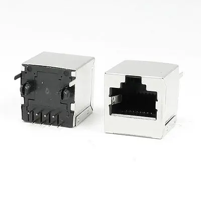 

PCB Mounting RJ45 8P8C Network Jacks Vertical Ports 22 Pcs