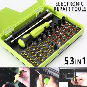 

53-in-1 Screwdriver Set Precision Mini Screwdriver Bits Kit Disassembly Tools for Computer Cell Phone Maintenance Repair KQS8