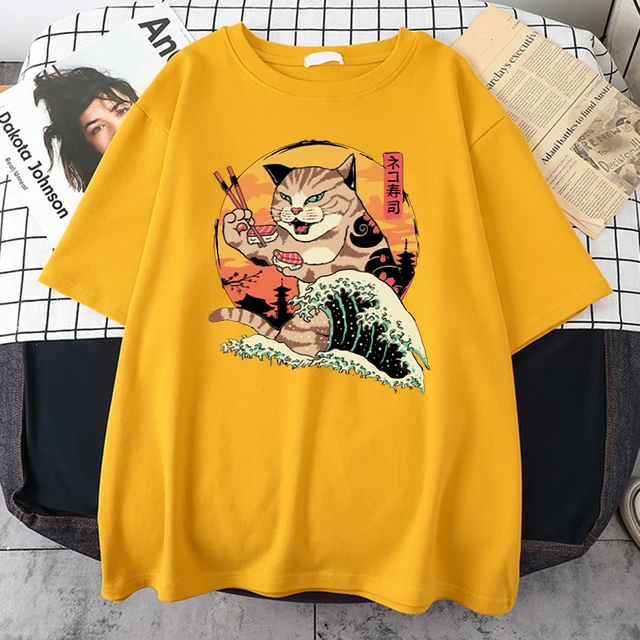 Meowbahh Proud Meowist Cute T Shirt Anime Aesthetic Kawaii Unisex Tshirts  Japanese Manga Aesthetic Harajuku T-shirts - T-shirts - AliExpress