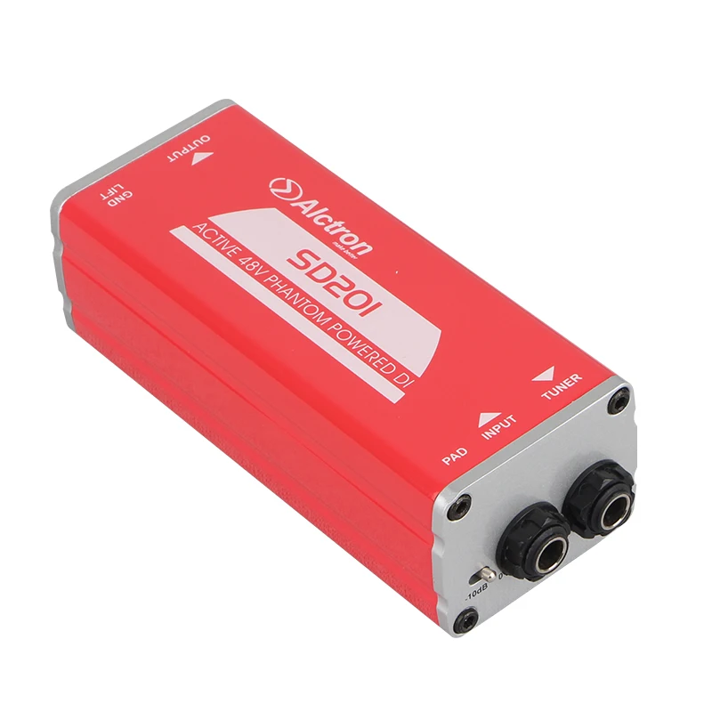4 шт./партия Alctron SD201 active 48 В phantom power DI box для записи гитары и сцены, акустической и электрической гитары