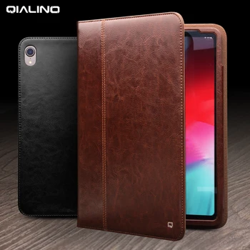 

For Apple iPad Pro 12.9 2018 Case Smart Dormancy Handmade Genuine Leather Case For iPad Pro 12.9 Wi-Fi Flat Protective Cover